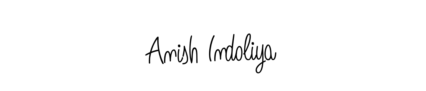if you are searching for the best signature style for your name Anish Indoliya. so please give up your signature search. here we have designed multiple signature styles  using Angelique-Rose-font-FFP. Anish Indoliya signature style 5 images and pictures png