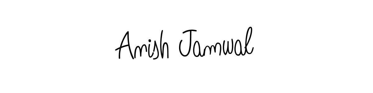 How to make Anish Jamwal signature? Angelique-Rose-font-FFP is a professional autograph style. Create handwritten signature for Anish Jamwal name. Anish Jamwal signature style 5 images and pictures png