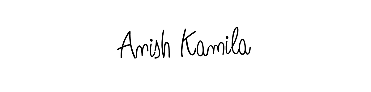 Angelique-Rose-font-FFP is a professional signature style that is perfect for those who want to add a touch of class to their signature. It is also a great choice for those who want to make their signature more unique. Get Anish Kamila name to fancy signature for free. Anish Kamila signature style 5 images and pictures png