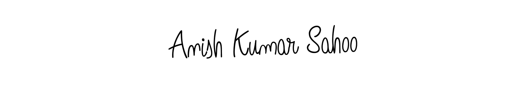 if you are searching for the best signature style for your name Anish Kumar Sahoo. so please give up your signature search. here we have designed multiple signature styles  using Angelique-Rose-font-FFP. Anish Kumar Sahoo signature style 5 images and pictures png