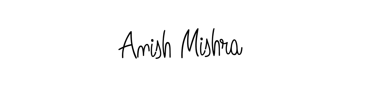 Design your own signature with our free online signature maker. With this signature software, you can create a handwritten (Angelique-Rose-font-FFP) signature for name Anish Mishra. Anish Mishra signature style 5 images and pictures png