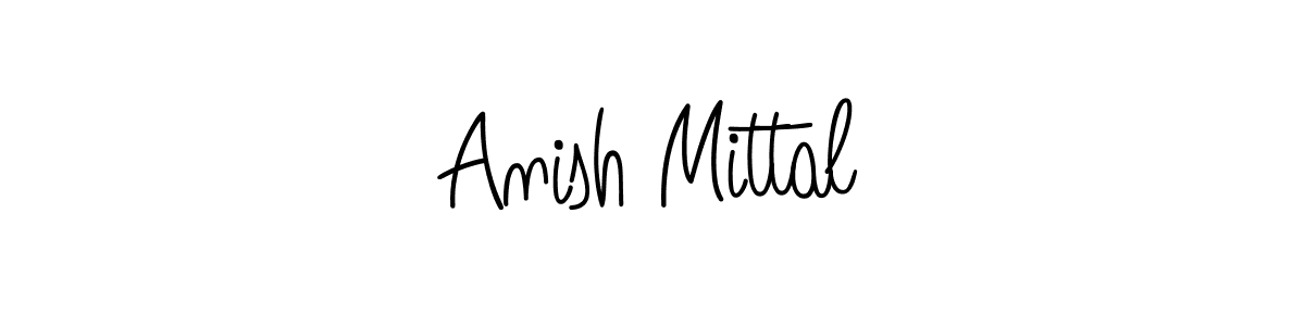 Anish Mittal stylish signature style. Best Handwritten Sign (Angelique-Rose-font-FFP) for my name. Handwritten Signature Collection Ideas for my name Anish Mittal. Anish Mittal signature style 5 images and pictures png