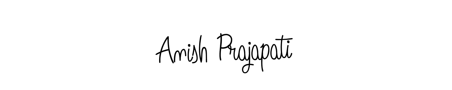 Angelique-Rose-font-FFP is a professional signature style that is perfect for those who want to add a touch of class to their signature. It is also a great choice for those who want to make their signature more unique. Get Anish Prajapati name to fancy signature for free. Anish Prajapati signature style 5 images and pictures png