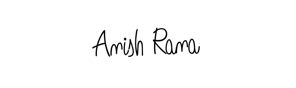 Make a beautiful signature design for name Anish Rana. With this signature (Angelique-Rose-font-FFP) style, you can create a handwritten signature for free. Anish Rana signature style 5 images and pictures png