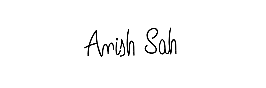 Angelique-Rose-font-FFP is a professional signature style that is perfect for those who want to add a touch of class to their signature. It is also a great choice for those who want to make their signature more unique. Get Anish Sah name to fancy signature for free. Anish Sah signature style 5 images and pictures png