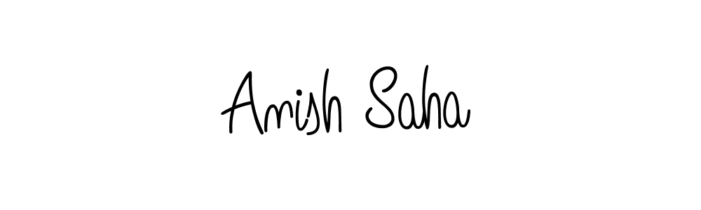 Make a beautiful signature design for name Anish Saha. With this signature (Angelique-Rose-font-FFP) style, you can create a handwritten signature for free. Anish Saha signature style 5 images and pictures png