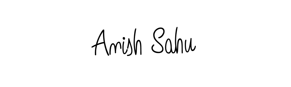 Make a beautiful signature design for name Anish Sahu. With this signature (Angelique-Rose-font-FFP) style, you can create a handwritten signature for free. Anish Sahu signature style 5 images and pictures png