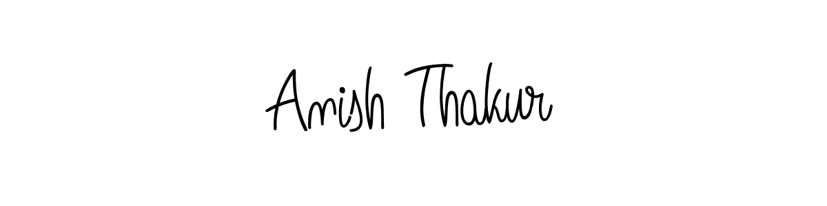 Anish Thakur stylish signature style. Best Handwritten Sign (Angelique-Rose-font-FFP) for my name. Handwritten Signature Collection Ideas for my name Anish Thakur. Anish Thakur signature style 5 images and pictures png