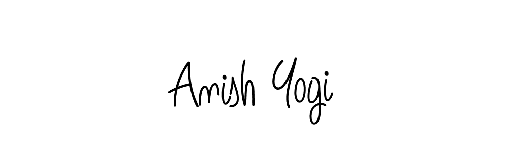 Anish Yogi stylish signature style. Best Handwritten Sign (Angelique-Rose-font-FFP) for my name. Handwritten Signature Collection Ideas for my name Anish Yogi. Anish Yogi signature style 5 images and pictures png