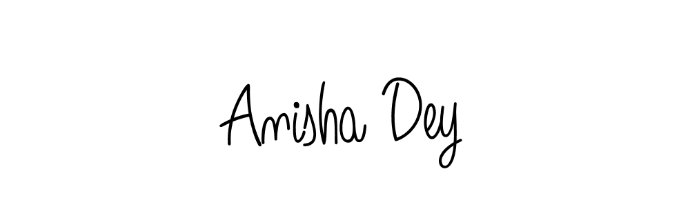 Design your own signature with our free online signature maker. With this signature software, you can create a handwritten (Angelique-Rose-font-FFP) signature for name Anisha Dey. Anisha Dey signature style 5 images and pictures png