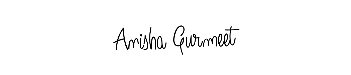 Similarly Angelique-Rose-font-FFP is the best handwritten signature design. Signature creator online .You can use it as an online autograph creator for name Anisha Gurmeet. Anisha Gurmeet signature style 5 images and pictures png