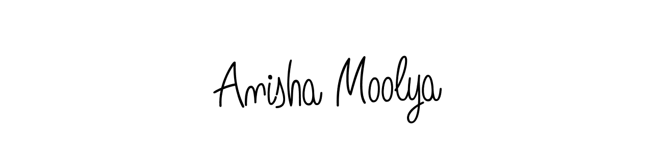You can use this online signature creator to create a handwritten signature for the name Anisha Moolya. This is the best online autograph maker. Anisha Moolya signature style 5 images and pictures png