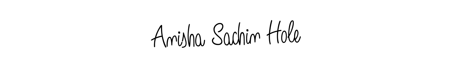 Design your own signature with our free online signature maker. With this signature software, you can create a handwritten (Angelique-Rose-font-FFP) signature for name Anisha Sachin Hole. Anisha Sachin Hole signature style 5 images and pictures png