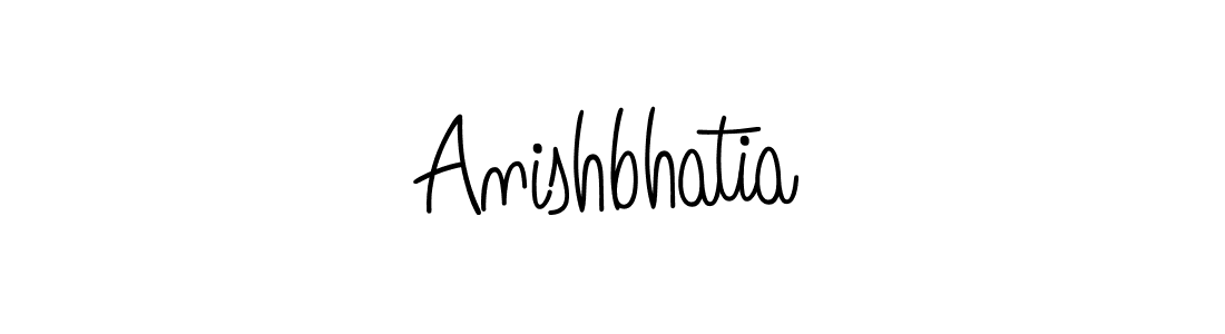Make a beautiful signature design for name Anishbhatia. Use this online signature maker to create a handwritten signature for free. Anishbhatia signature style 5 images and pictures png