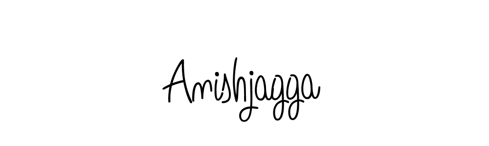 How to make Anishjagga name signature. Use Angelique-Rose-font-FFP style for creating short signs online. This is the latest handwritten sign. Anishjagga signature style 5 images and pictures png