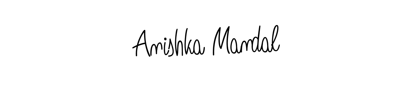 Also we have Anishka Mandal name is the best signature style. Create professional handwritten signature collection using Angelique-Rose-font-FFP autograph style. Anishka Mandal signature style 5 images and pictures png
