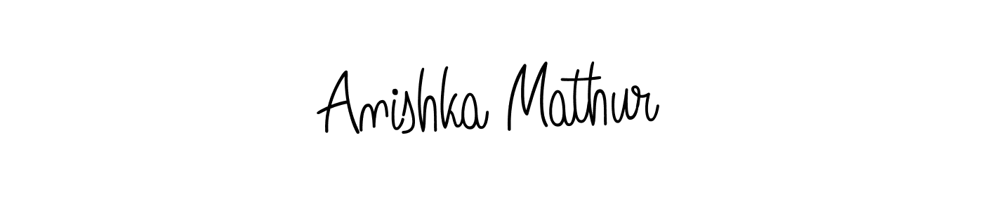 Make a beautiful signature design for name Anishka Mathur. Use this online signature maker to create a handwritten signature for free. Anishka Mathur signature style 5 images and pictures png