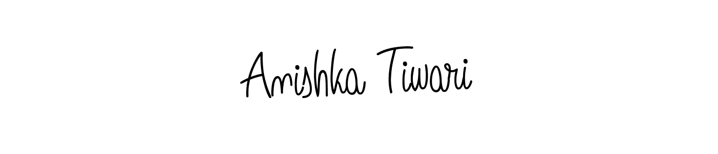 Design your own signature with our free online signature maker. With this signature software, you can create a handwritten (Angelique-Rose-font-FFP) signature for name Anishka Tiwari. Anishka Tiwari signature style 5 images and pictures png