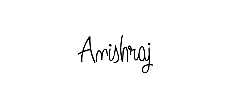 How to make Anishraj name signature. Use Angelique-Rose-font-FFP style for creating short signs online. This is the latest handwritten sign. Anishraj signature style 5 images and pictures png