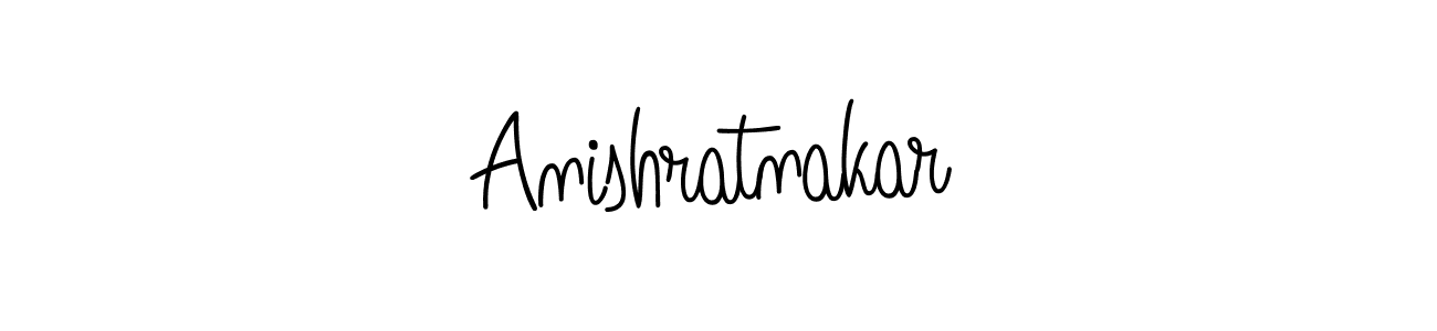 Design your own signature with our free online signature maker. With this signature software, you can create a handwritten (Angelique-Rose-font-FFP) signature for name Anishratnakar. Anishratnakar signature style 5 images and pictures png