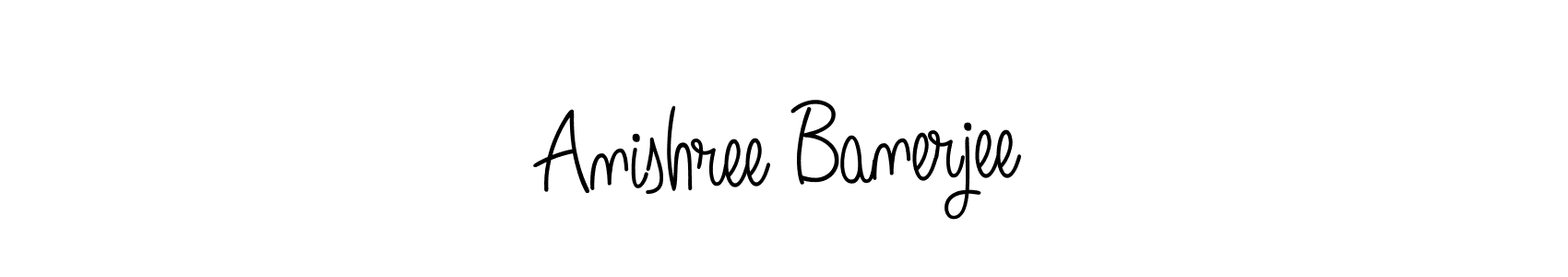 Anishree Banerjee stylish signature style. Best Handwritten Sign (Angelique-Rose-font-FFP) for my name. Handwritten Signature Collection Ideas for my name Anishree Banerjee. Anishree Banerjee signature style 5 images and pictures png