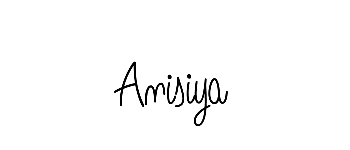 Design your own signature with our free online signature maker. With this signature software, you can create a handwritten (Angelique-Rose-font-FFP) signature for name Anisiya. Anisiya signature style 5 images and pictures png