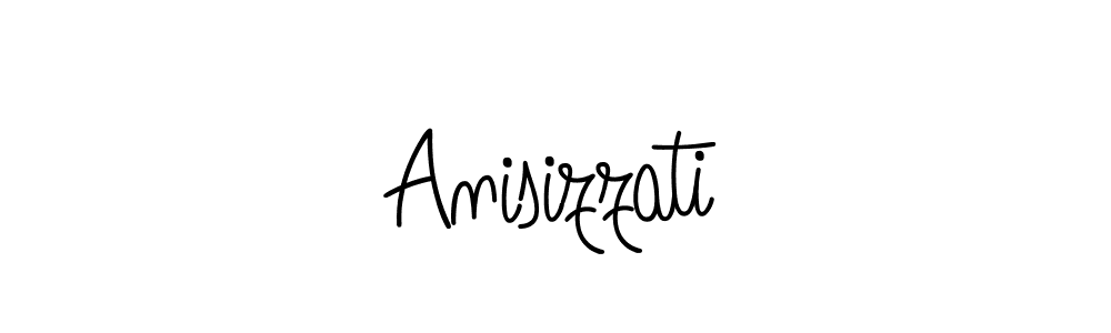 Use a signature maker to create a handwritten signature online. With this signature software, you can design (Angelique-Rose-font-FFP) your own signature for name Anisizzati. Anisizzati signature style 5 images and pictures png