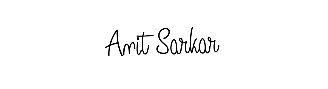 Make a beautiful signature design for name Anit Sarkar. With this signature (Angelique-Rose-font-FFP) style, you can create a handwritten signature for free. Anit Sarkar signature style 5 images and pictures png