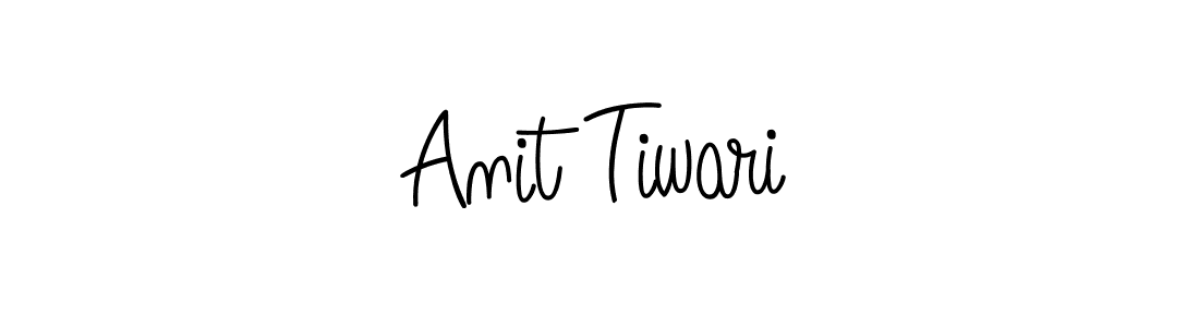 Anit Tiwari stylish signature style. Best Handwritten Sign (Angelique-Rose-font-FFP) for my name. Handwritten Signature Collection Ideas for my name Anit Tiwari. Anit Tiwari signature style 5 images and pictures png