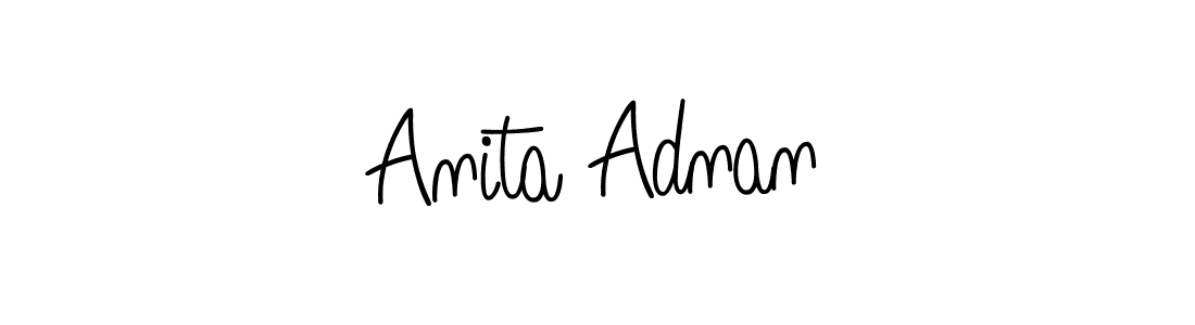 if you are searching for the best signature style for your name Anita Adnan. so please give up your signature search. here we have designed multiple signature styles  using Angelique-Rose-font-FFP. Anita Adnan signature style 5 images and pictures png