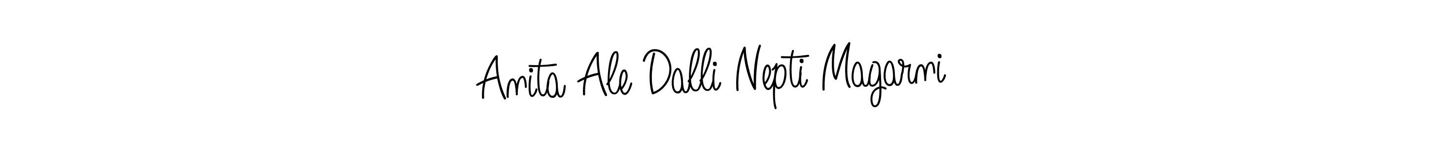 How to Draw Anita Ale Dalli Nepti Magarni signature style? Angelique-Rose-font-FFP is a latest design signature styles for name Anita Ale Dalli Nepti Magarni. Anita Ale Dalli Nepti Magarni signature style 5 images and pictures png