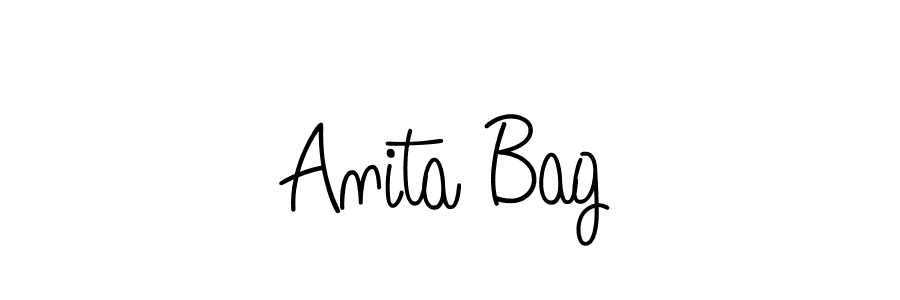 Make a beautiful signature design for name Anita Bag. With this signature (Angelique-Rose-font-FFP) style, you can create a handwritten signature for free. Anita Bag signature style 5 images and pictures png