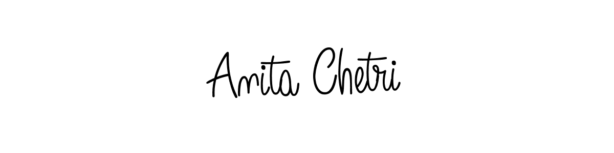 Design your own signature with our free online signature maker. With this signature software, you can create a handwritten (Angelique-Rose-font-FFP) signature for name Anita Chetri. Anita Chetri signature style 5 images and pictures png
