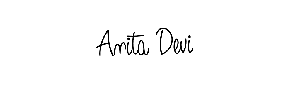 The best way (Angelique-Rose-font-FFP) to make a short signature is to pick only two or three words in your name. The name Anita Devi include a total of six letters. For converting this name. Anita Devi signature style 5 images and pictures png