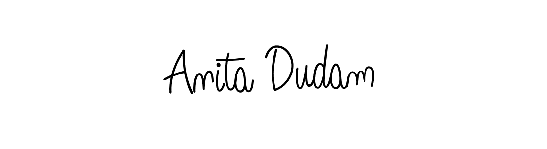 Check out images of Autograph of Anita Dudam name. Actor Anita Dudam Signature Style. Angelique-Rose-font-FFP is a professional sign style online. Anita Dudam signature style 5 images and pictures png
