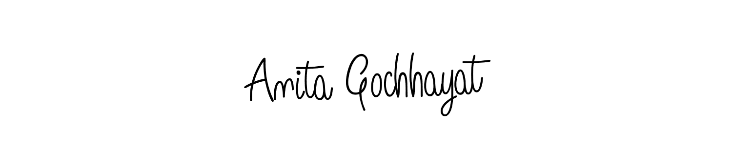 Check out images of Autograph of Anita Gochhayat name. Actor Anita Gochhayat Signature Style. Angelique-Rose-font-FFP is a professional sign style online. Anita Gochhayat signature style 5 images and pictures png