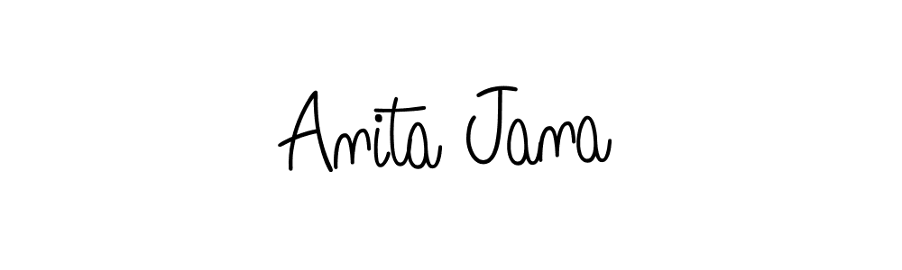 Make a beautiful signature design for name Anita Jana. With this signature (Angelique-Rose-font-FFP) style, you can create a handwritten signature for free. Anita Jana signature style 5 images and pictures png