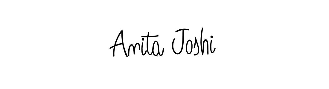 How to make Anita Joshi name signature. Use Angelique-Rose-font-FFP style for creating short signs online. This is the latest handwritten sign. Anita Joshi signature style 5 images and pictures png