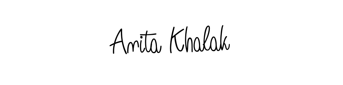 Angelique-Rose-font-FFP is a professional signature style that is perfect for those who want to add a touch of class to their signature. It is also a great choice for those who want to make their signature more unique. Get Anita Khalak name to fancy signature for free. Anita Khalak signature style 5 images and pictures png