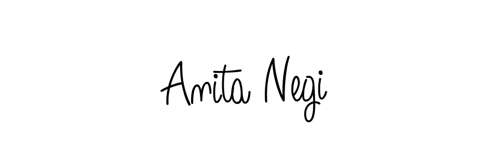 The best way (Angelique-Rose-font-FFP) to make a short signature is to pick only two or three words in your name. The name Anita Negi include a total of six letters. For converting this name. Anita Negi signature style 5 images and pictures png