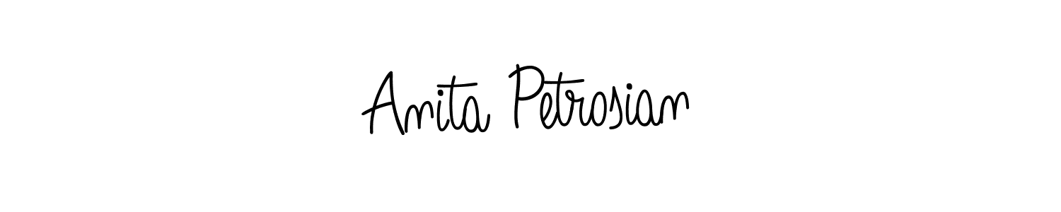 Similarly Angelique-Rose-font-FFP is the best handwritten signature design. Signature creator online .You can use it as an online autograph creator for name Anita Petrosian. Anita Petrosian signature style 5 images and pictures png