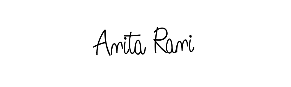 Anita Rani stylish signature style. Best Handwritten Sign (Angelique-Rose-font-FFP) for my name. Handwritten Signature Collection Ideas for my name Anita Rani. Anita Rani signature style 5 images and pictures png