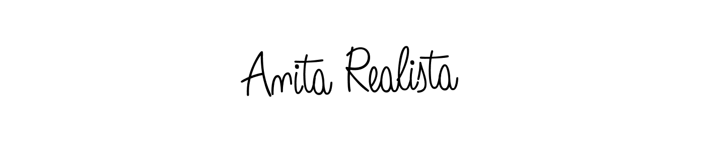 Angelique-Rose-font-FFP is a professional signature style that is perfect for those who want to add a touch of class to their signature. It is also a great choice for those who want to make their signature more unique. Get Anita Realista name to fancy signature for free. Anita Realista signature style 5 images and pictures png