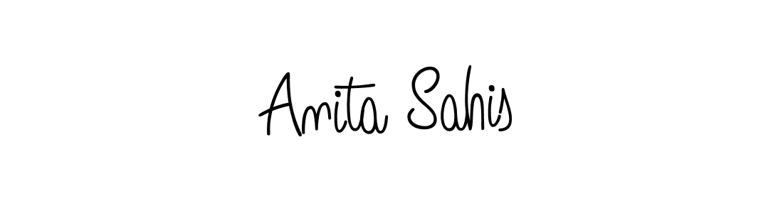 if you are searching for the best signature style for your name Anita Sahis. so please give up your signature search. here we have designed multiple signature styles  using Angelique-Rose-font-FFP. Anita Sahis signature style 5 images and pictures png