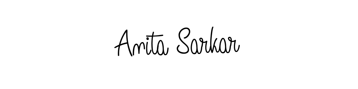 Anita Sarkar stylish signature style. Best Handwritten Sign (Angelique-Rose-font-FFP) for my name. Handwritten Signature Collection Ideas for my name Anita Sarkar. Anita Sarkar signature style 5 images and pictures png