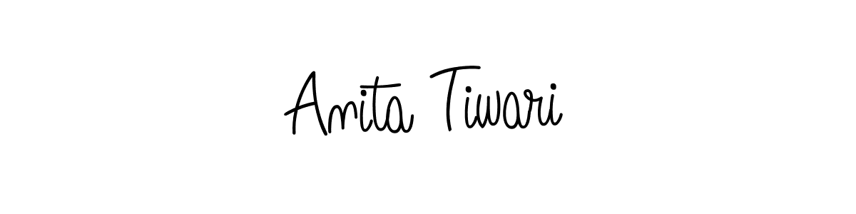 How to make Anita Tiwari name signature. Use Angelique-Rose-font-FFP style for creating short signs online. This is the latest handwritten sign. Anita Tiwari signature style 5 images and pictures png