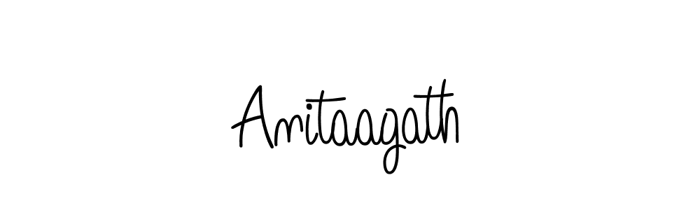 Angelique-Rose-font-FFP is a professional signature style that is perfect for those who want to add a touch of class to their signature. It is also a great choice for those who want to make their signature more unique. Get Anitaagath name to fancy signature for free. Anitaagath signature style 5 images and pictures png