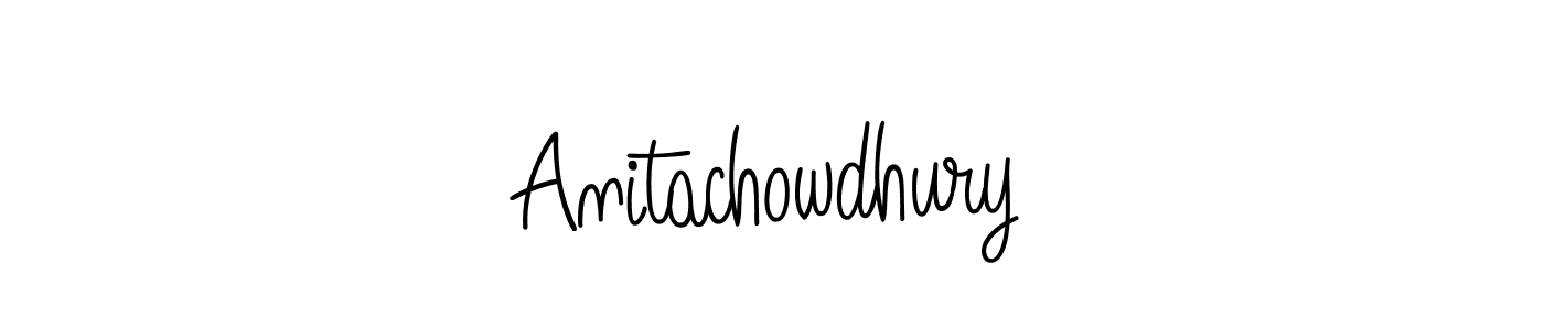 The best way (Angelique-Rose-font-FFP) to make a short signature is to pick only two or three words in your name. The name Anitachowdhury include a total of six letters. For converting this name. Anitachowdhury signature style 5 images and pictures png