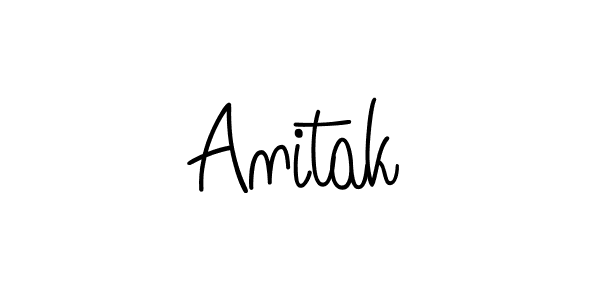 It looks lik you need a new signature style for name Anitak. Design unique handwritten (Angelique-Rose-font-FFP) signature with our free signature maker in just a few clicks. Anitak signature style 5 images and pictures png