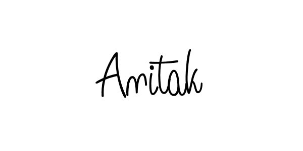 Check out images of Autograph of Anitak name. Actor Anitak Signature Style. Angelique-Rose-font-FFP is a professional sign style online. Anitak signature style 5 images and pictures png